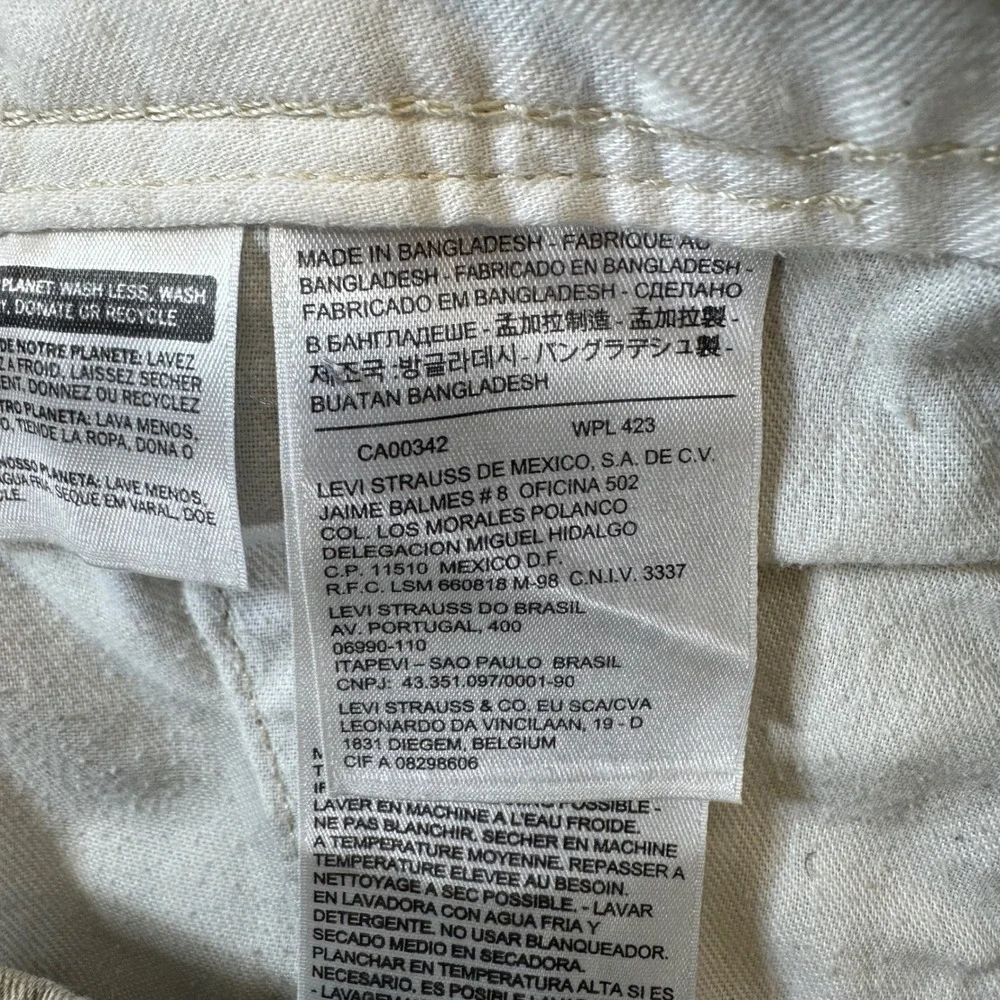 Levi's Chino Pants Mens Size 30x30 Tan Straight Leg Cotton Pants